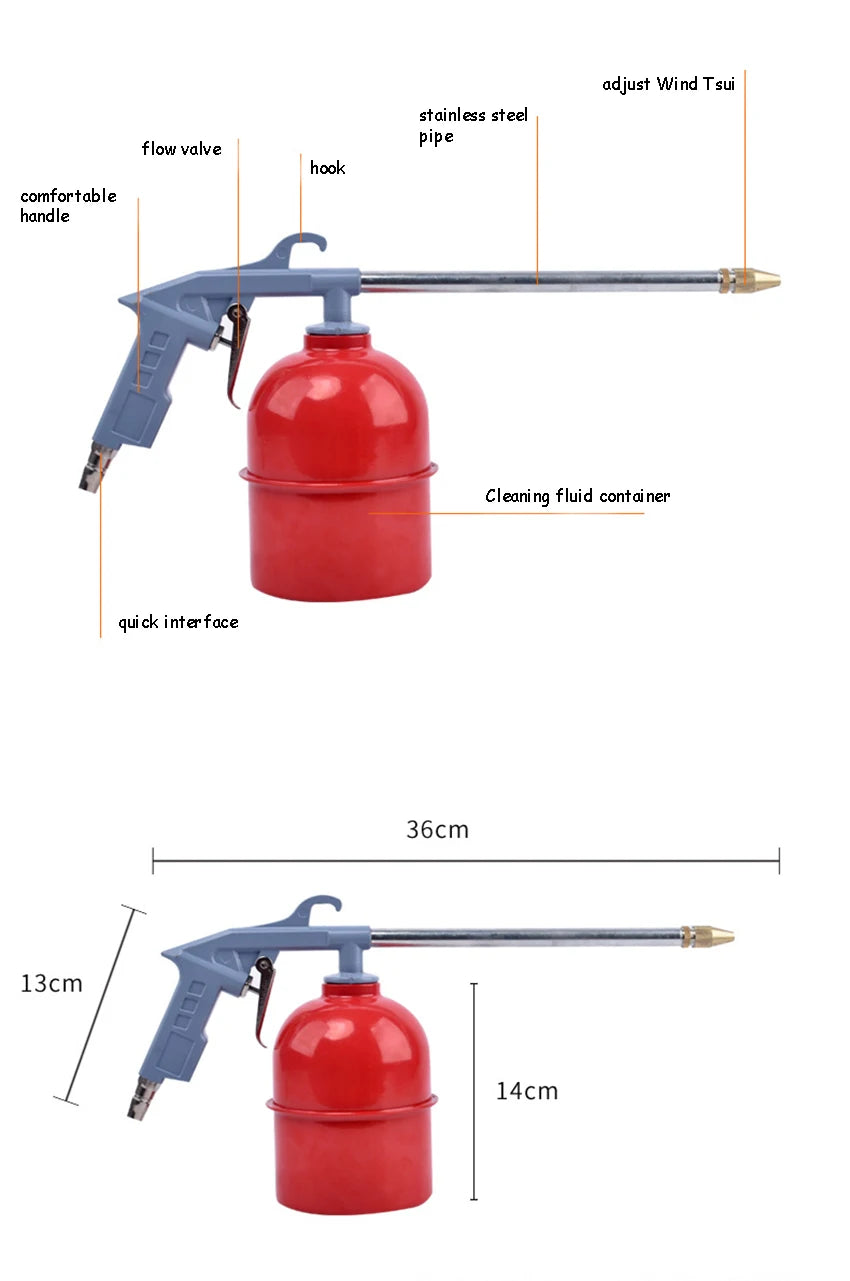 Car Engine Cleaner Solvent Air Sprayer Washer Auto Degreasing Siphon Tool Car Clean Accessory Car Wash Gun Sprinkler Tool ,스프레이건