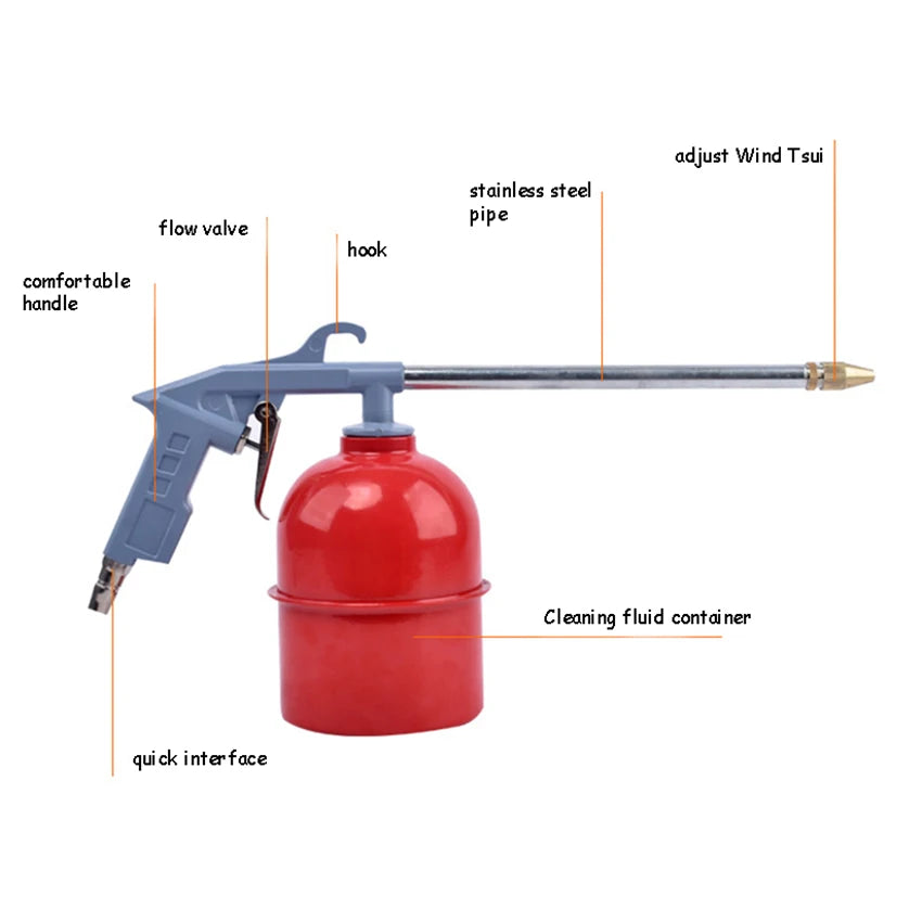 Car Engine Cleaner Solvent Air Sprayer Washer Auto Degreasing Siphon Tool Car Clean Accessory Car Wash Gun Sprinkler Tool ,스프레이건