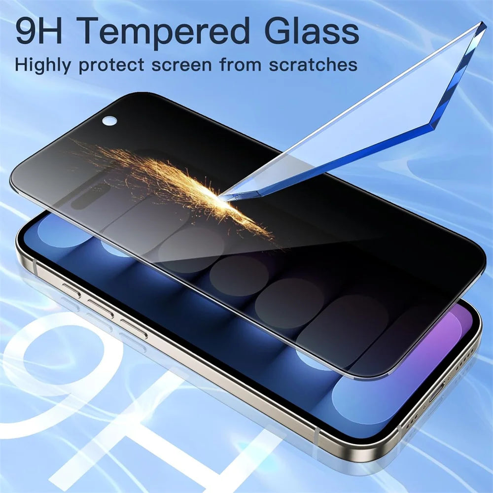 LUXE LINE Anti-Spy Privacy Screen Protector – Tempered Glass for iPhone