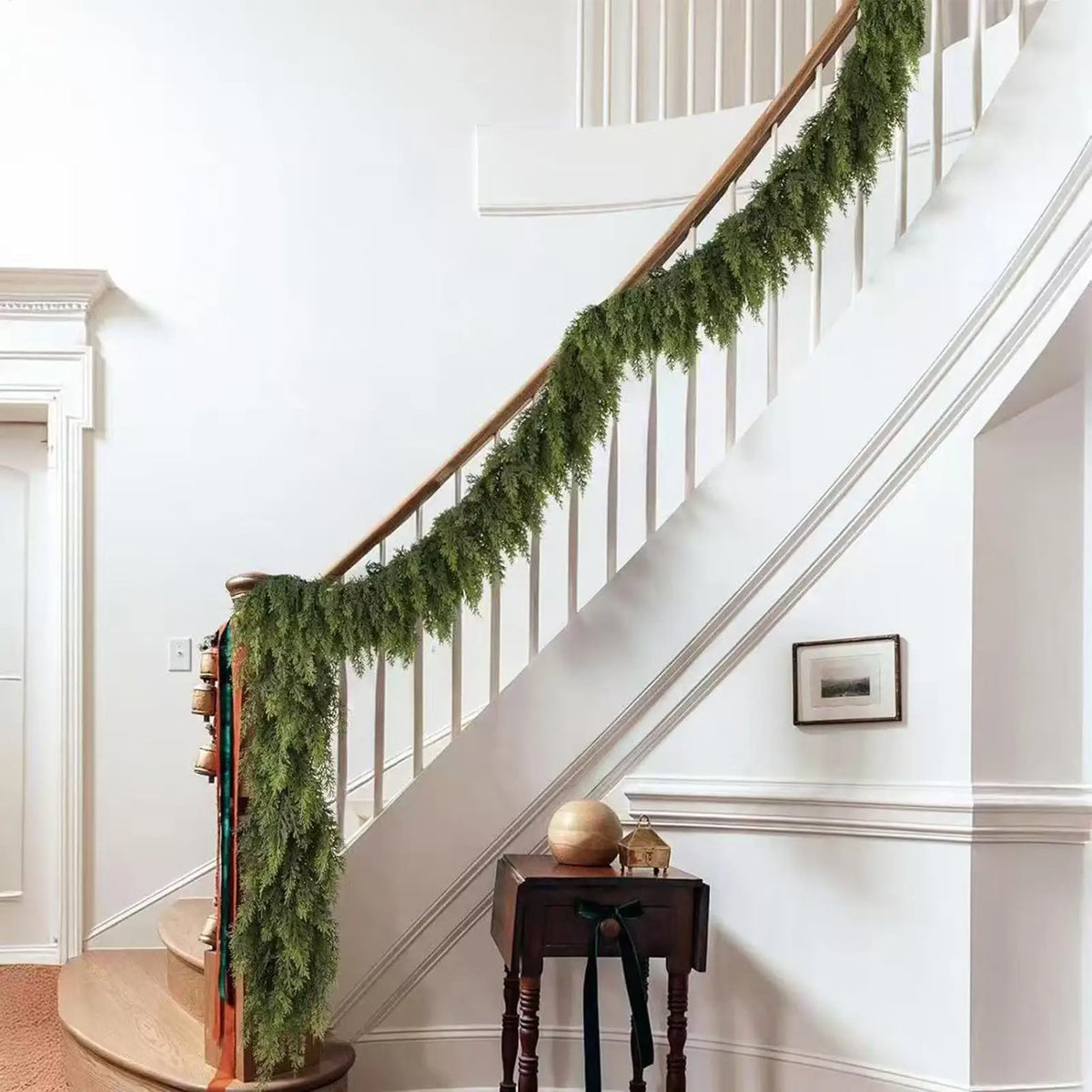 Faux Cedar Pine Garland Wreath Decoration