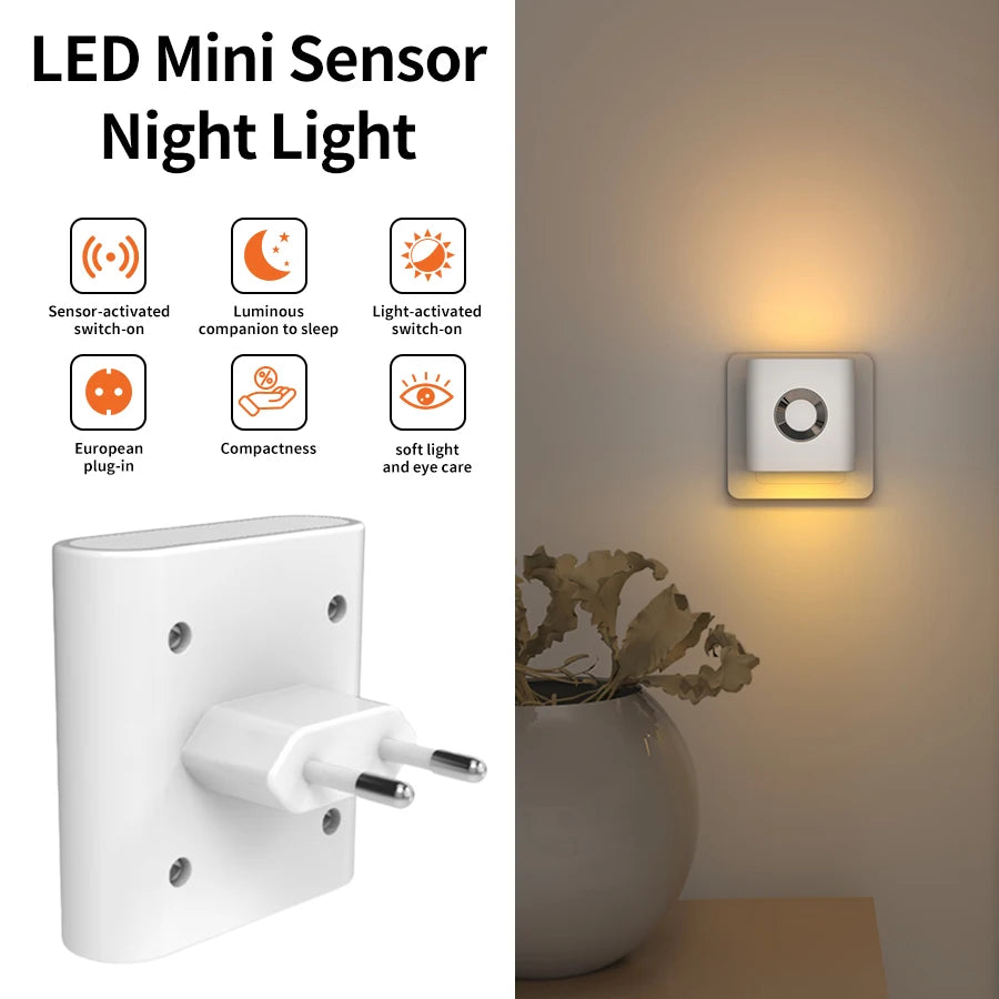LUXE LINE Motion Sensor Wall Night Light 220V EU Plug