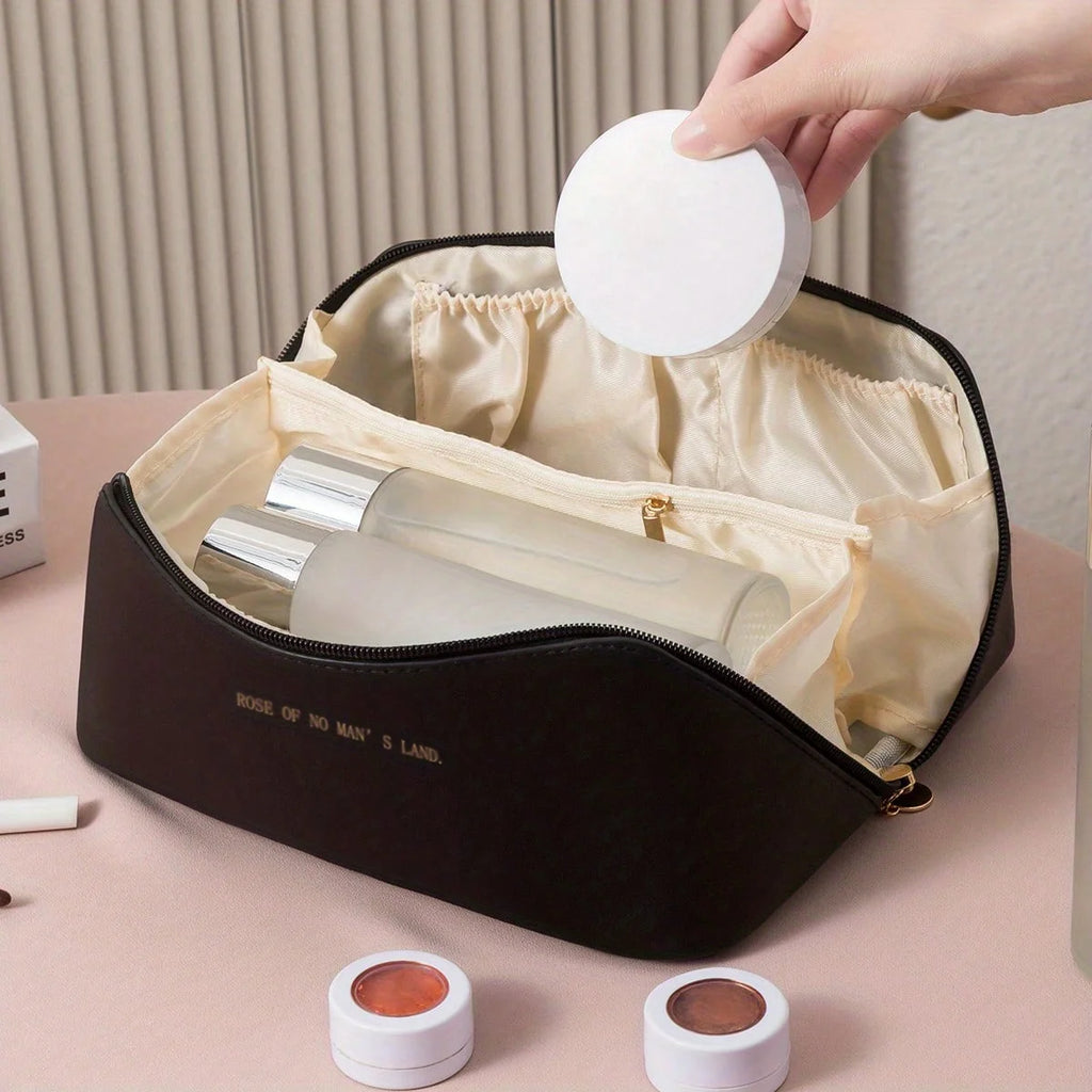 LUXE LINE Makeup Organizer Female Toiletry Kit Bag – Luxury Travel Cosmetic Case