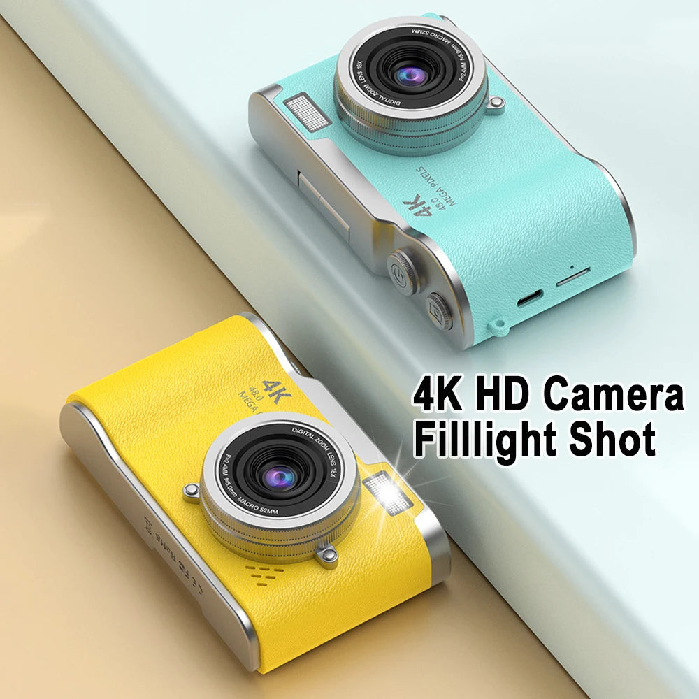 4K Digital Camera 48MP Kid Camera Autofocus Vlogging Camera 2.4inches Flip the Screen 180° for Kid Adult Beginners Portable Cam