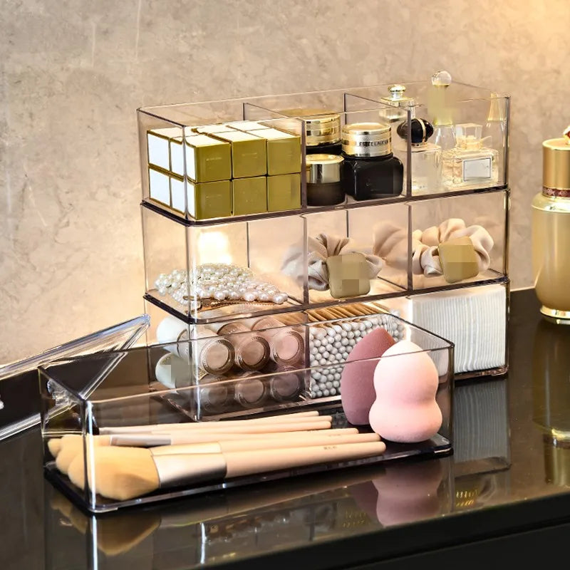 LUXE LINE Makeup Organizer for Drawer & Vanity – Countertop & Cabinet Storage Box