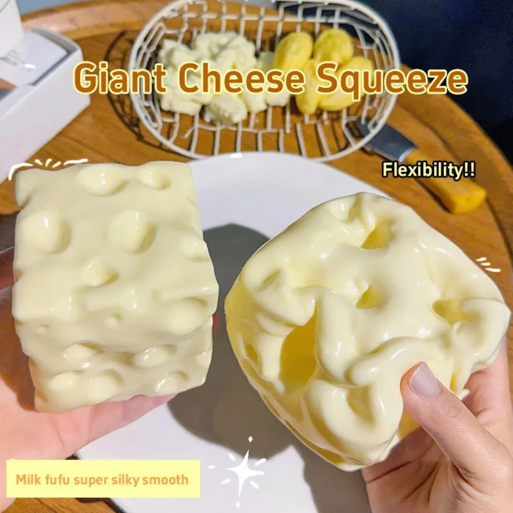 Taba Cheese Cube Squishy Stress Ball
