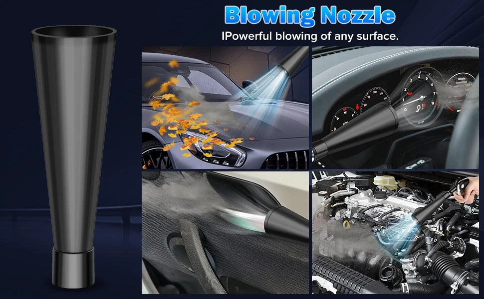 Car Cleaning Gun High Pressure Air Blow Gun Car Detailing Dry Washing Professional Car Interior Cleaning Tools