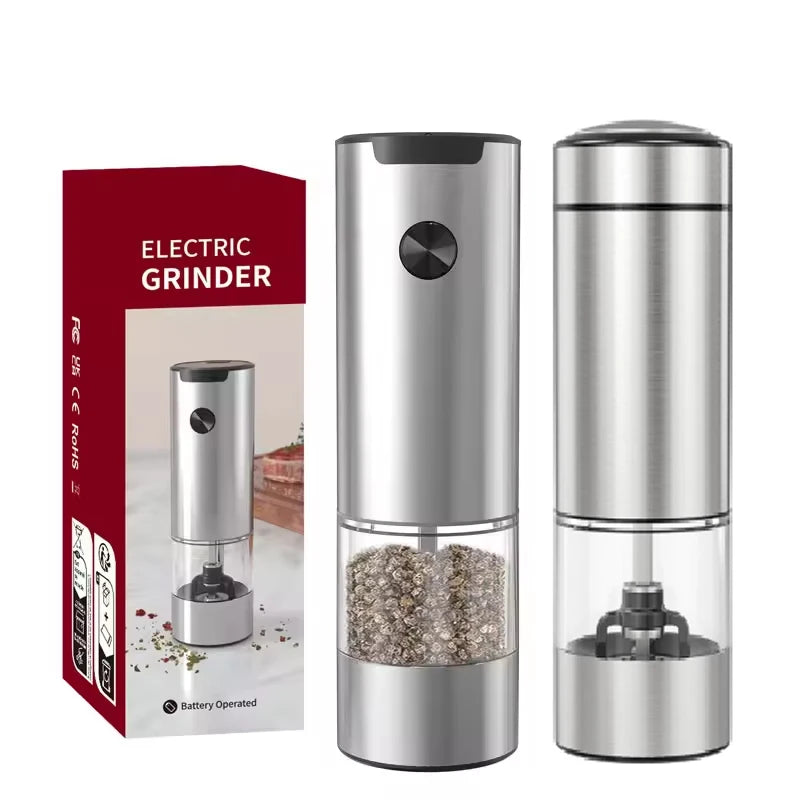 Electric Salt & Pepper Grinder Set with LED
