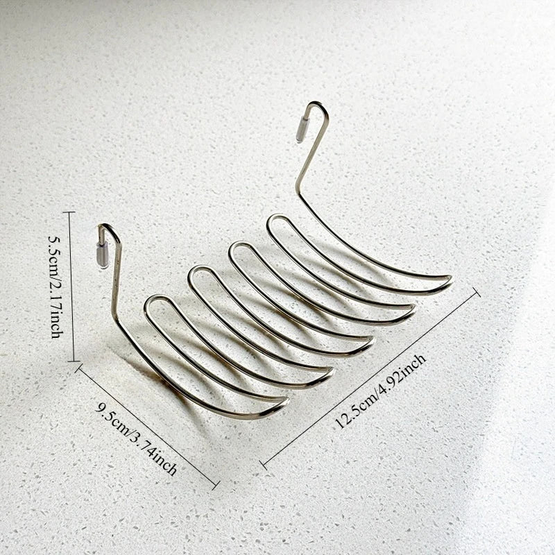 LUXE LINE Stainless Steel Sink Drain Basket – Expandable Hanging Storage Rack