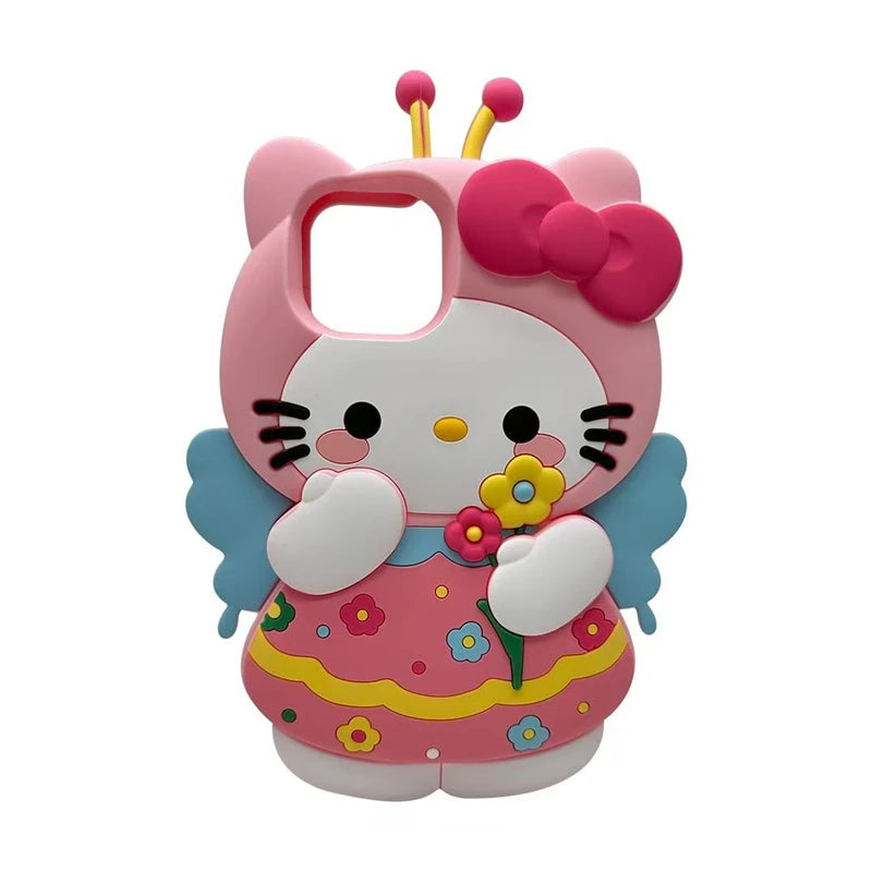 LUXE LINE Sanrio Hello Kitty 3D Bow Silicone iPhone Case