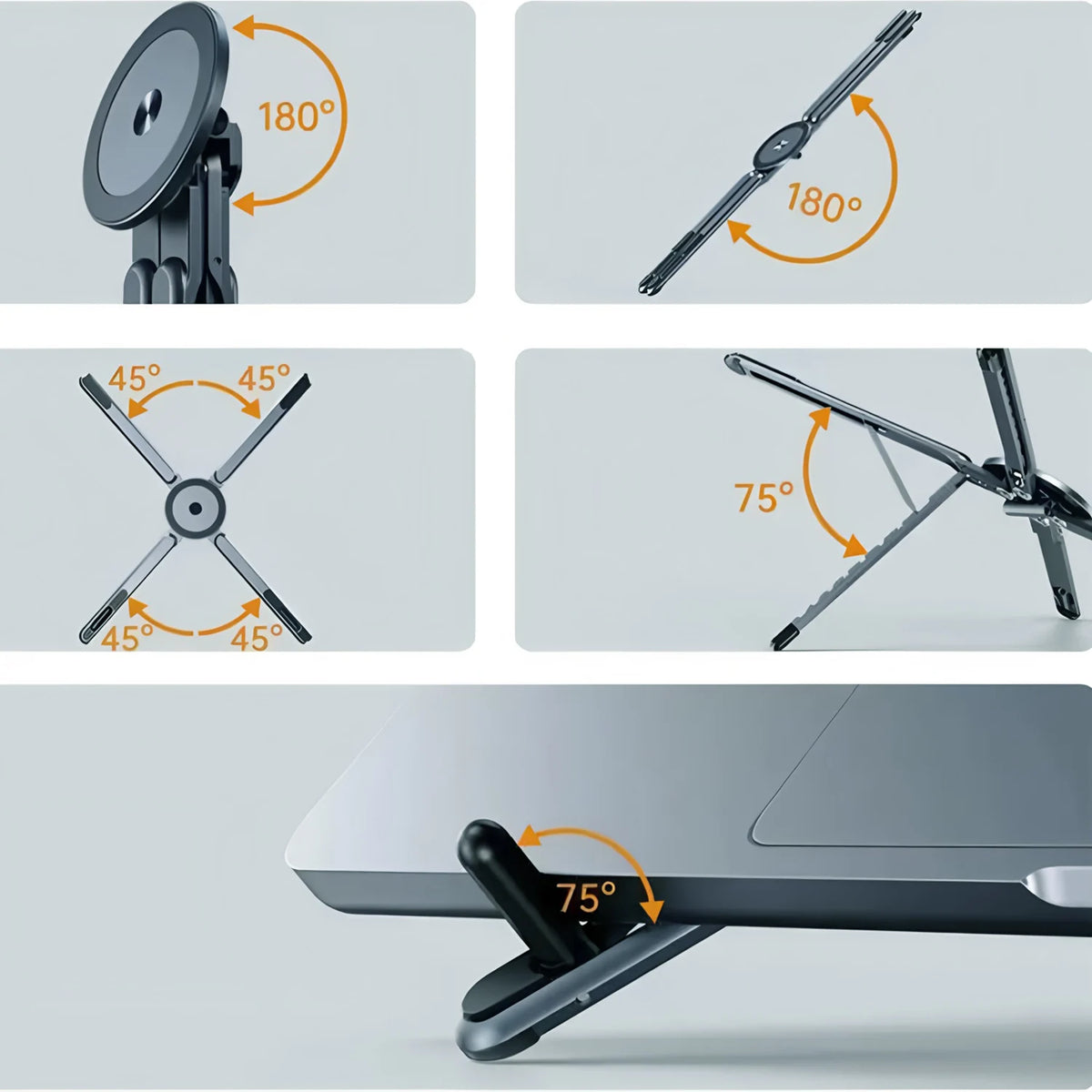 LUXE LINE 3-in-1 Magnetic Phone Holder & Selfie Stick