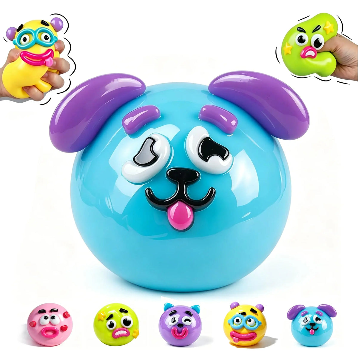 Dog Face Swap Squishy Slow Rise Toy