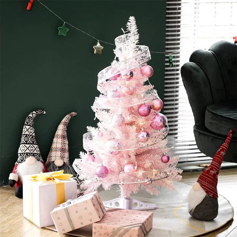 Pink Rose Artificial Christmas Tree