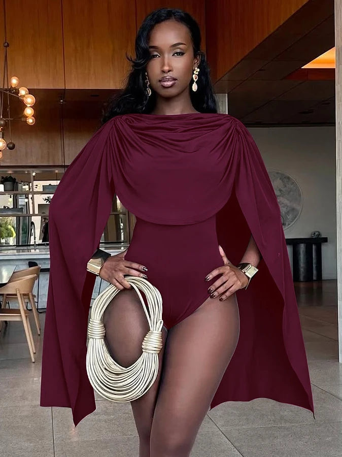 Hugcitar Ruched Bodysuit Romper