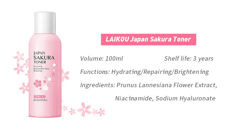 9pcs Facial Products Kit Sakura Skin Care