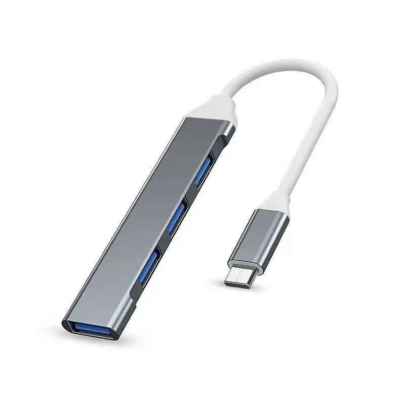 LUXE LINE 4-Port Type-C USB Hub – OTG Adapter for MacBook & Laptops