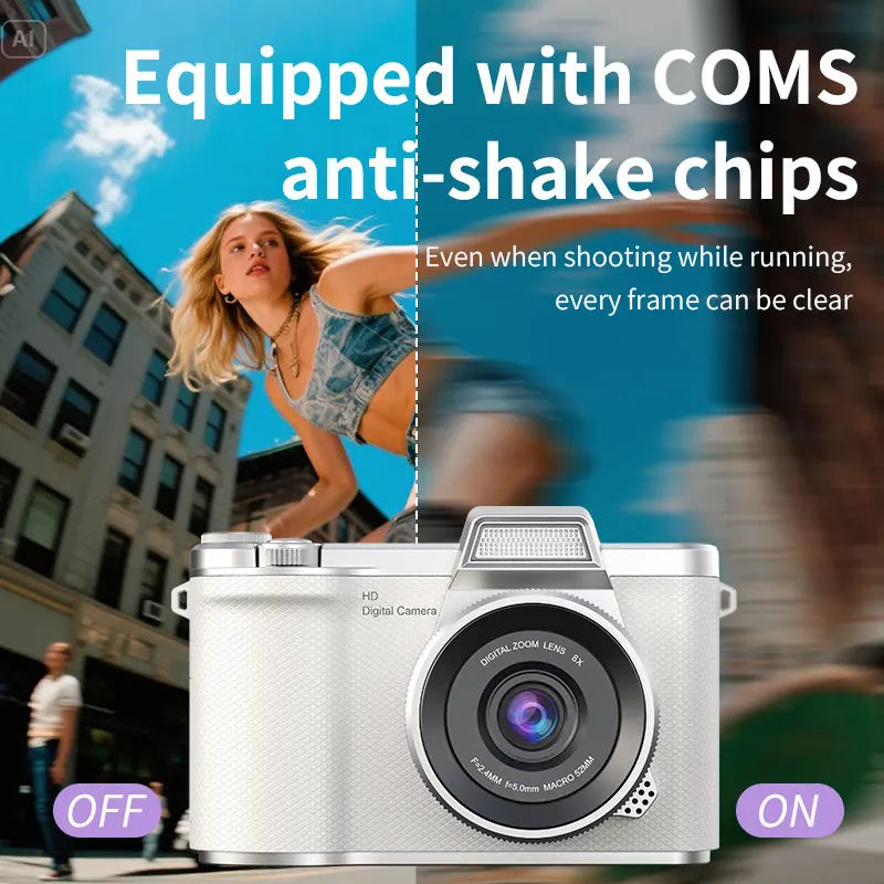 LUXE LINE 4K Digital Camera 48MP – Retro CCD with 180° Flip Screen