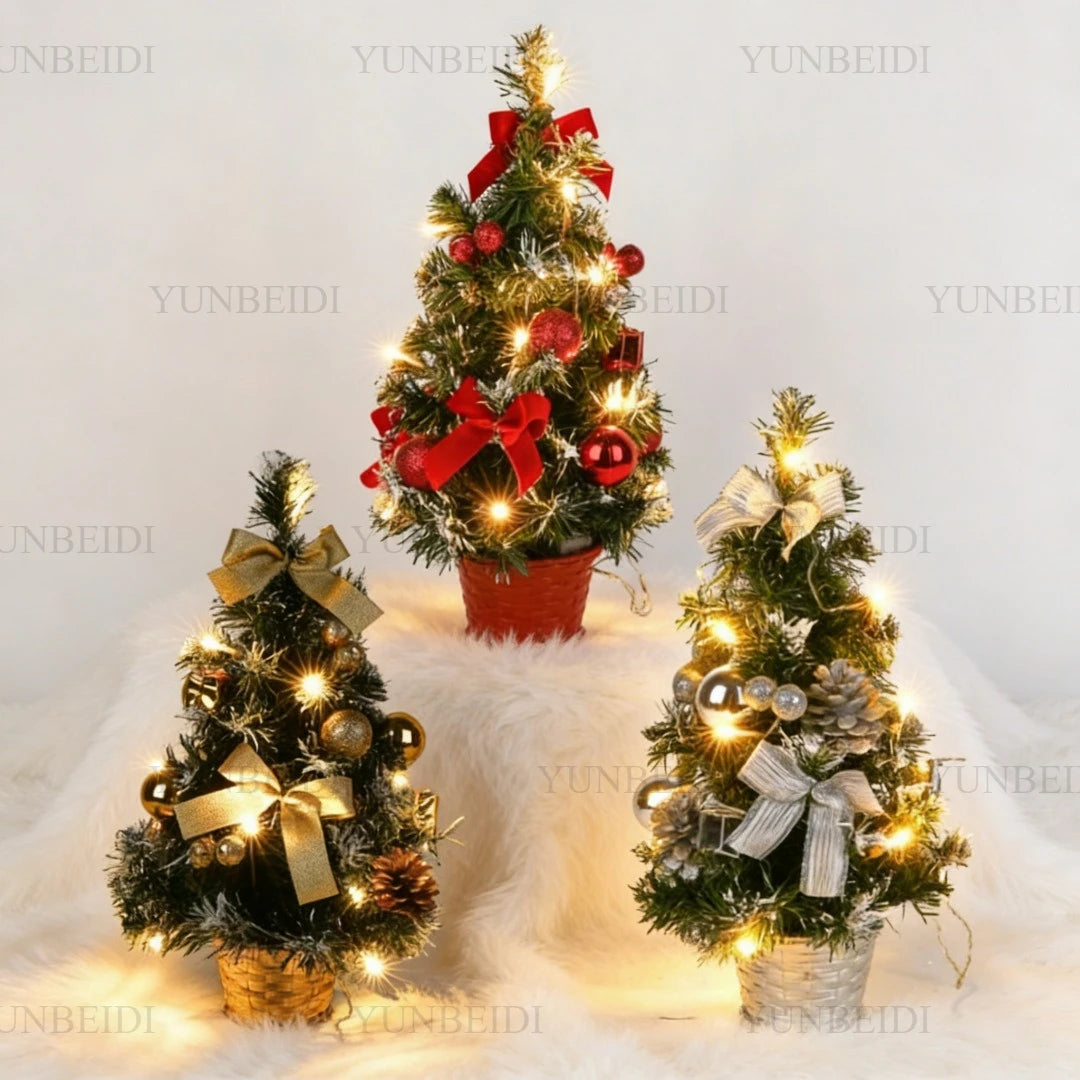 40cm Mini Artificial Christmas Tree with LED Lights