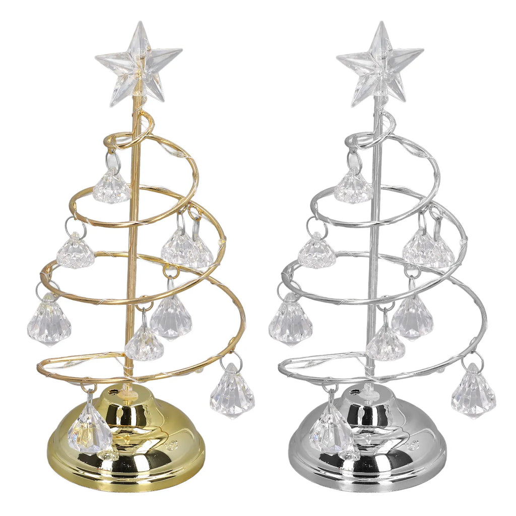 Crystal LED Christmas Tree Night Light