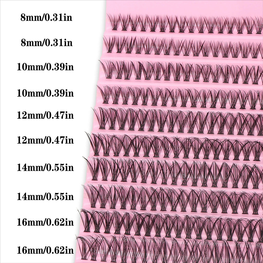 10 Rows Cluster Lashes 30/40/60/80D | Luxe Line Shop