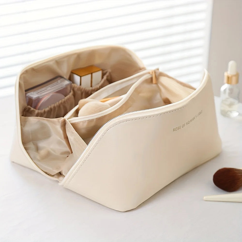 LUXE LINE Makeup Organizer Female Toiletry Kit Bag – Luxury Travel Cosmetic Case