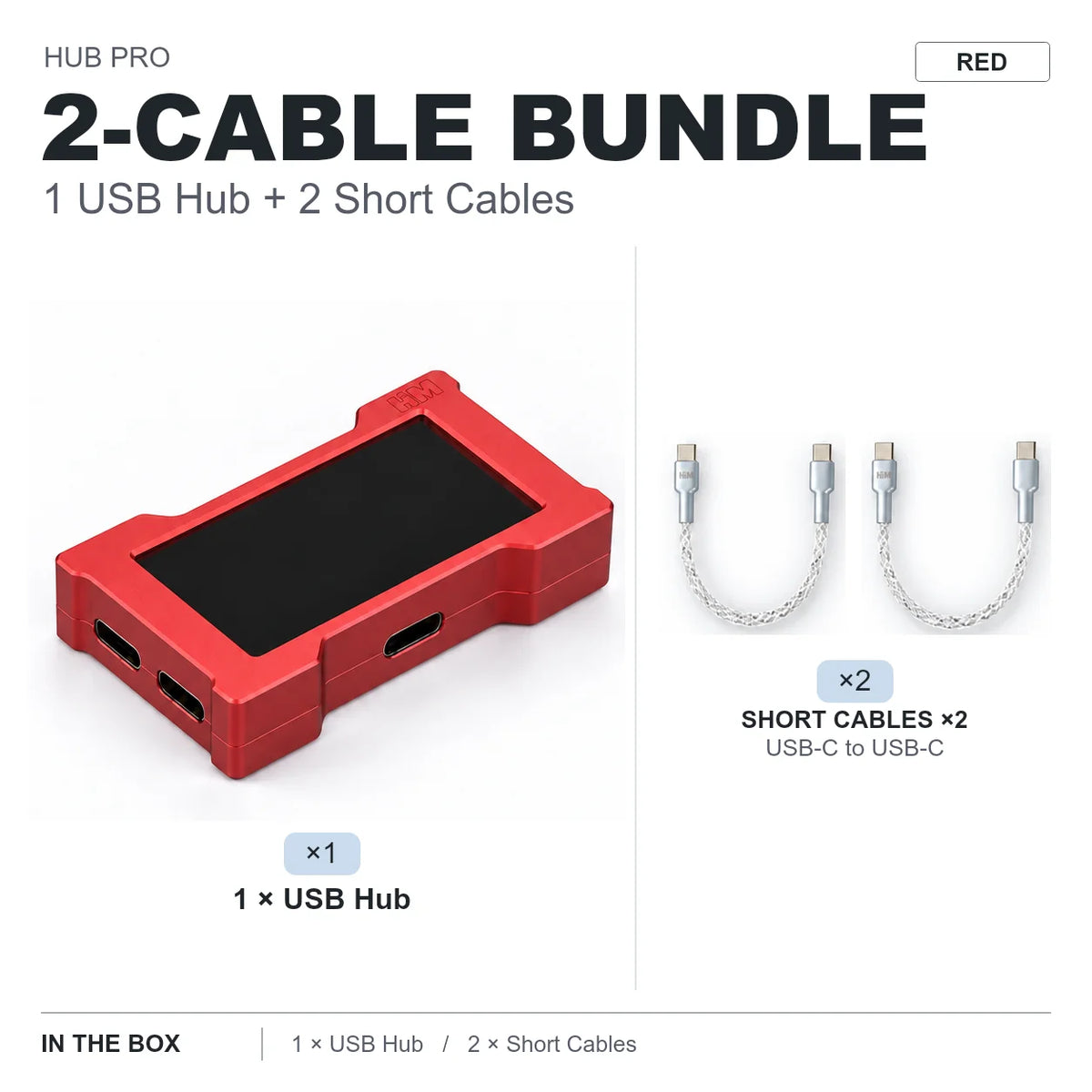 LUXE LINE HMLAB ZNEO Gaming USB Hub – 2-to-3 Port, 8K, RGB Screen