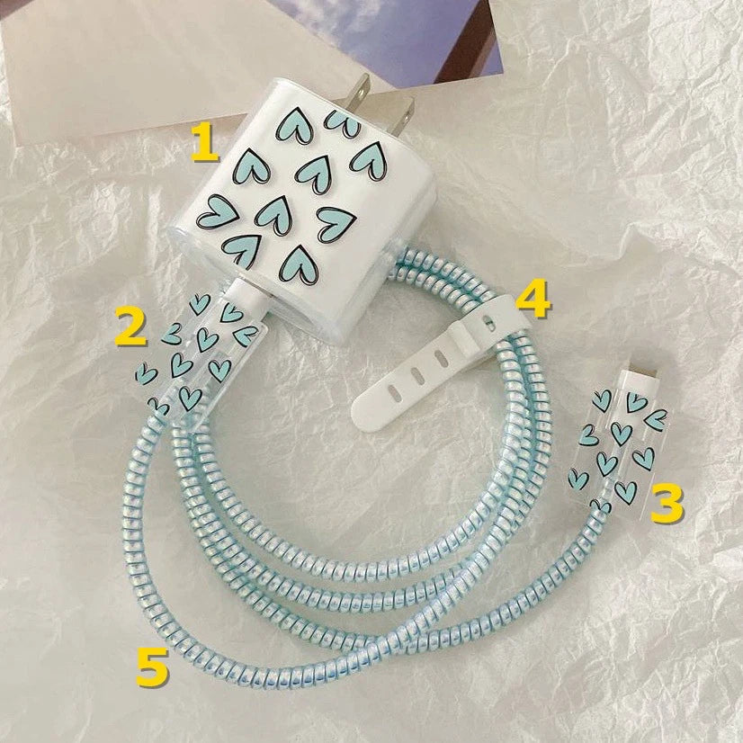 LUXE LINE 4-in-1 iPhone Charger & Cable Protector Set