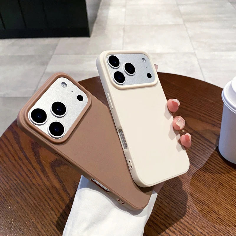 LUXE LINE Luxury Candy Color Matte Silicone iPhone Case