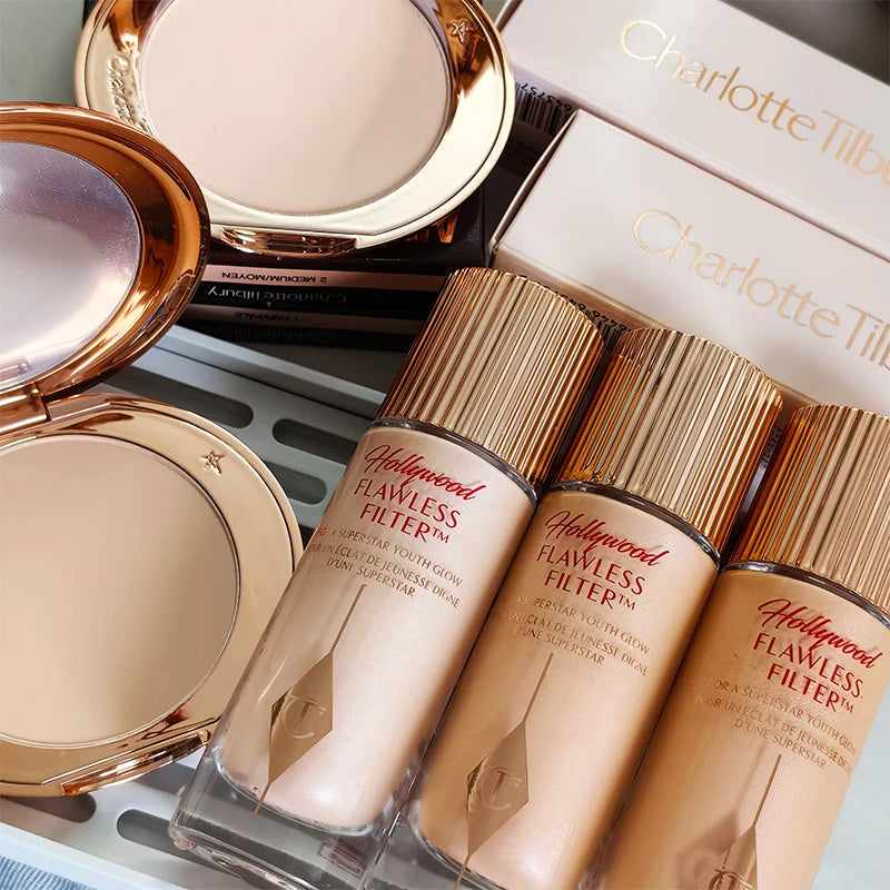 LUXE LINE Charlotte 4-Color Liquid Foundation & Air Cushion – Micro Light Concealer