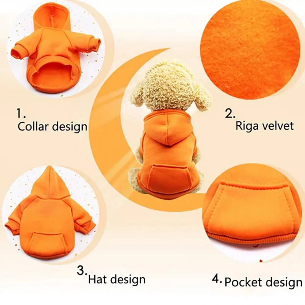 LUXE LINE Dog Hoodie Sweatshirt Jacket