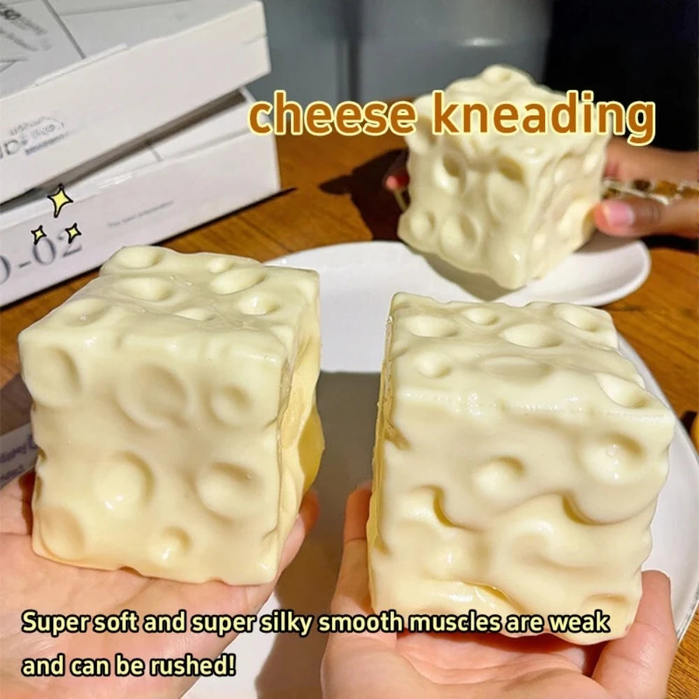 Taba Cheese Cube Squishy Stress Ball