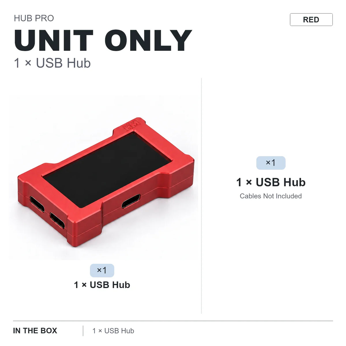 LUXE LINE HMLAB ZNEO Gaming USB Hub – 2-to-3 Port, 8K, RGB Screen