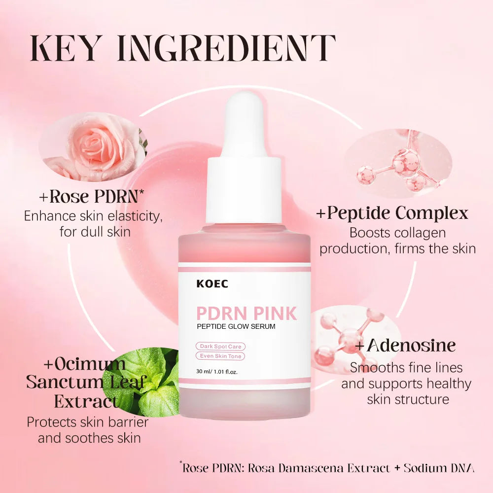 30ml KOEC Rose PDRN Pink Peptide Glow | Luxe Line Shop