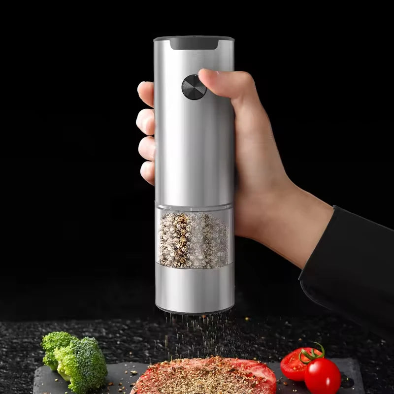Electric Salt & Pepper Grinder Set with LED