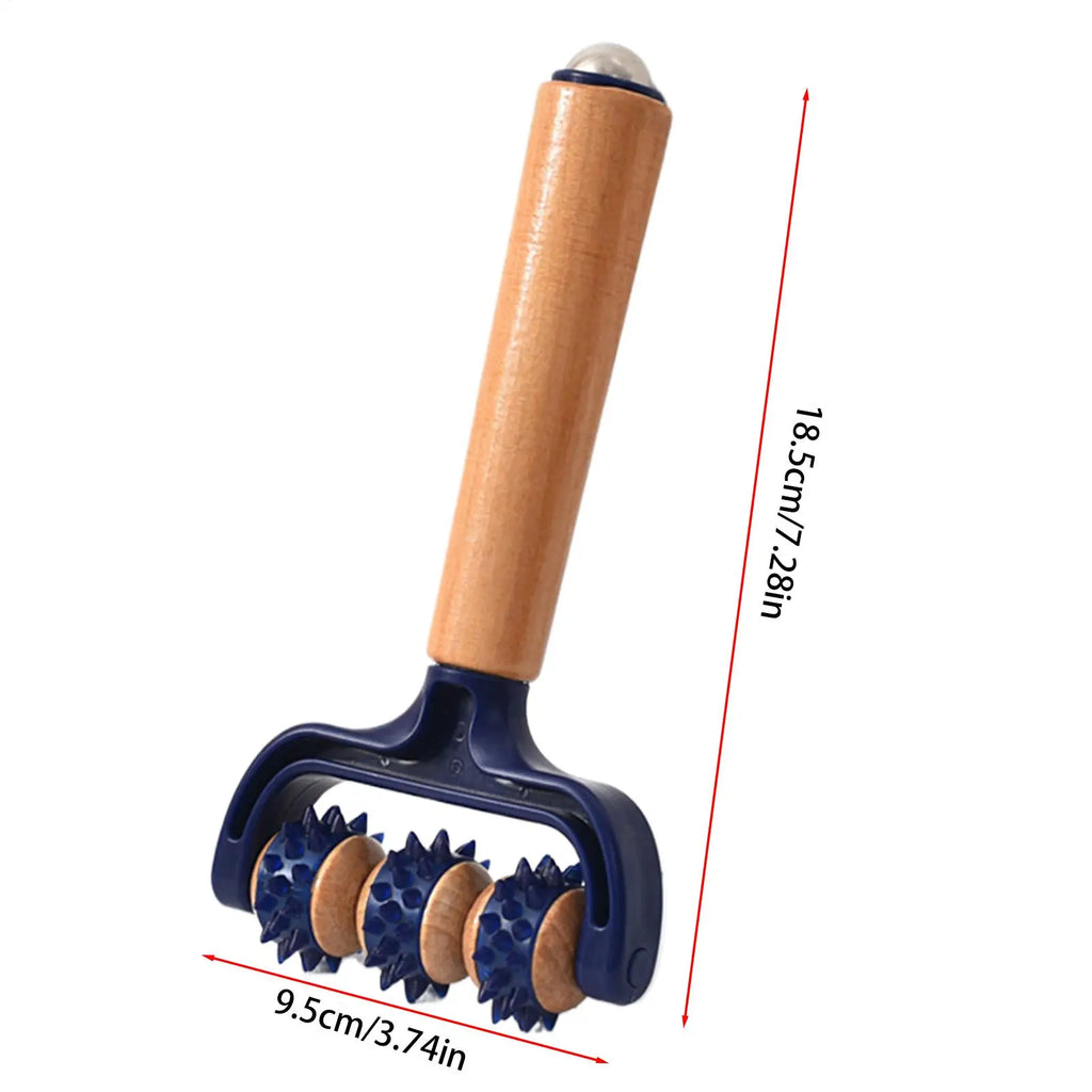 Massage Roller 1PC Handheld Muscle Massager With Multi-Coloured Rollers For Neck Back Legs Feet And Hands Portable Massager Tool