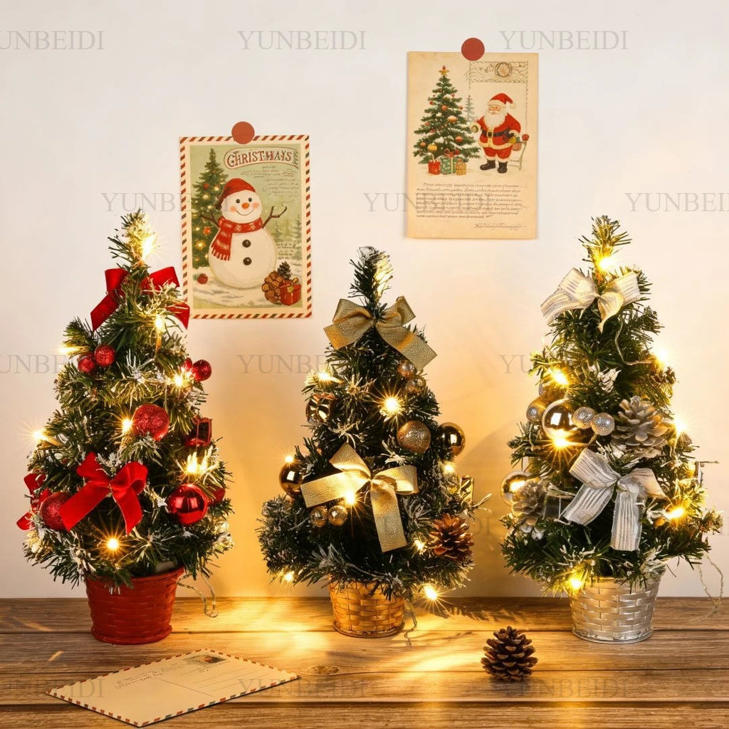 40cm Mini Artificial Christmas Tree with LED Lights