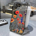 LUXE LINE Floral Clear Shockproof Silicone iPhone Case