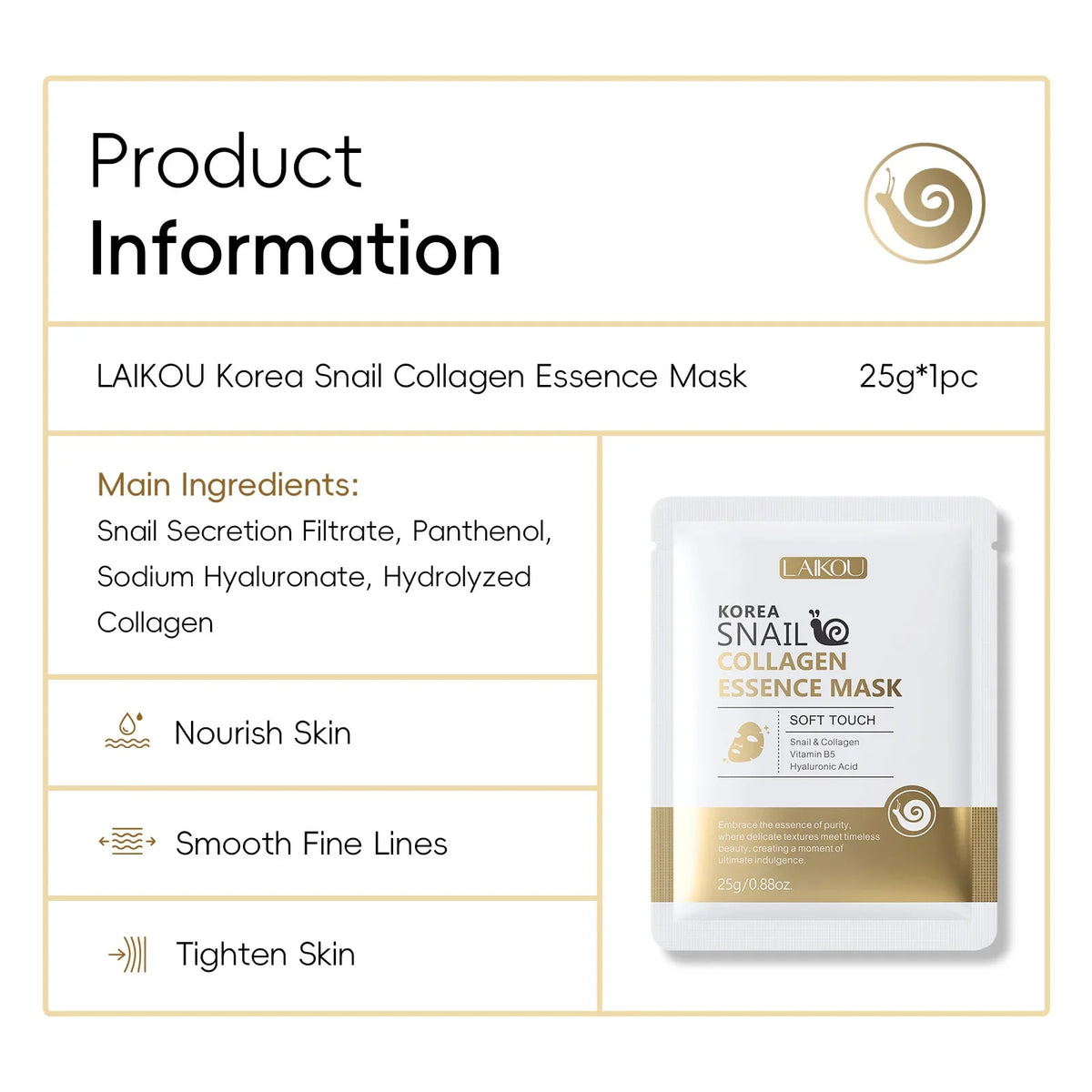 Snail Mucin Repair Sheet Mask