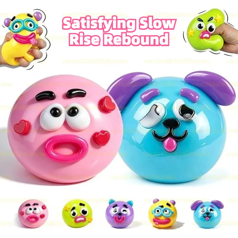 Dog Face Swap Squishy Slow Rise Toy