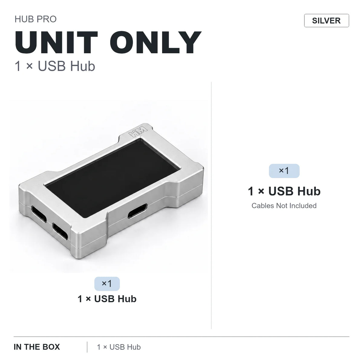 LUXE LINE HMLAB ZNEO Gaming USB Hub – 2-to-3 Port, 8K, RGB Screen