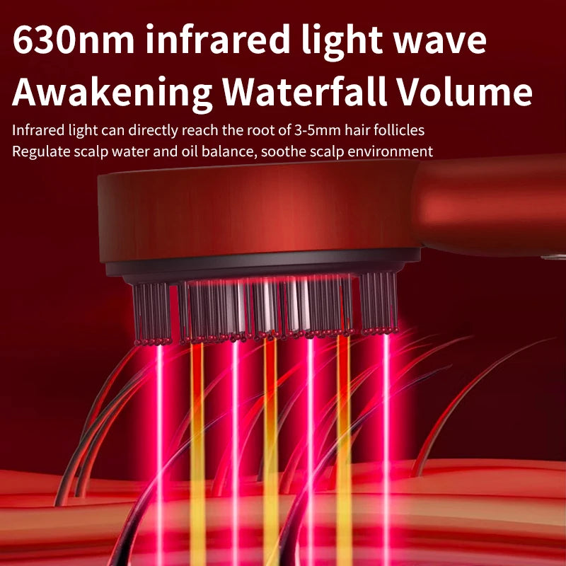LUXE LINE Scalp Massage Comb with Red Light