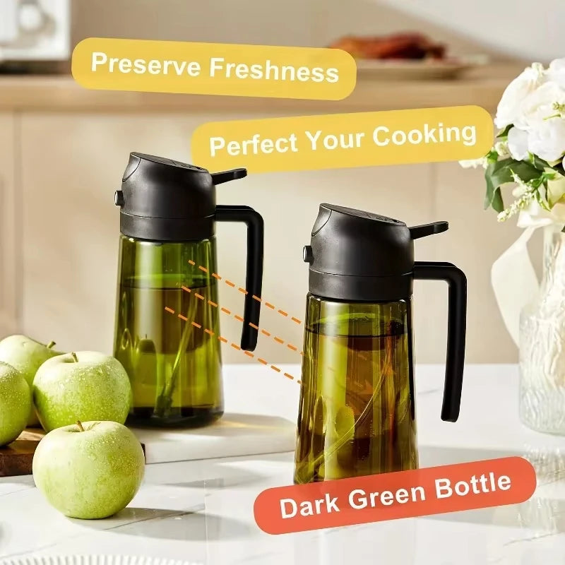 2-in-1 Oil Dispenser & Spray Bottle 500ml