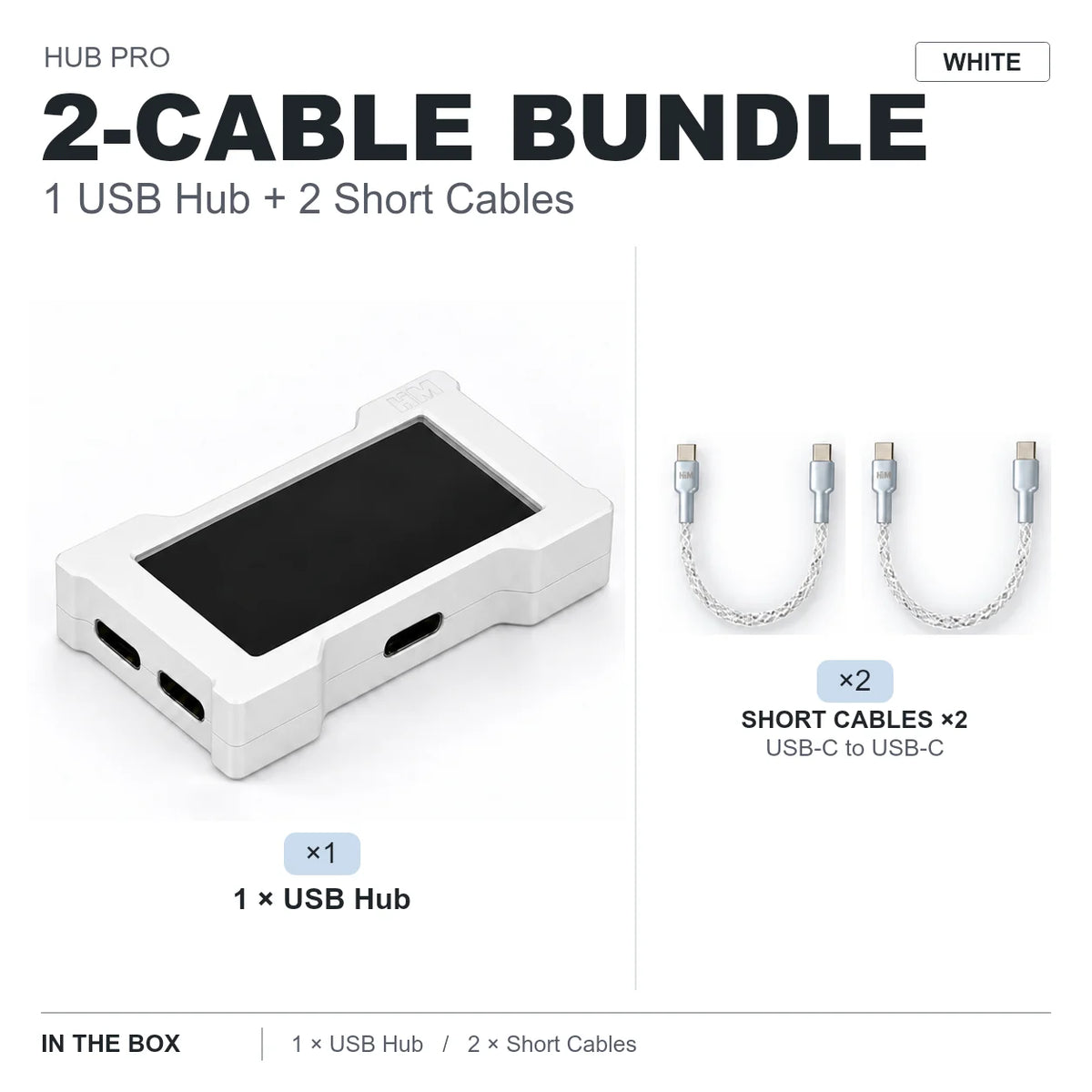 LUXE LINE HMLAB ZNEO Gaming USB Hub – 2-to-3 Port, 8K, RGB Screen