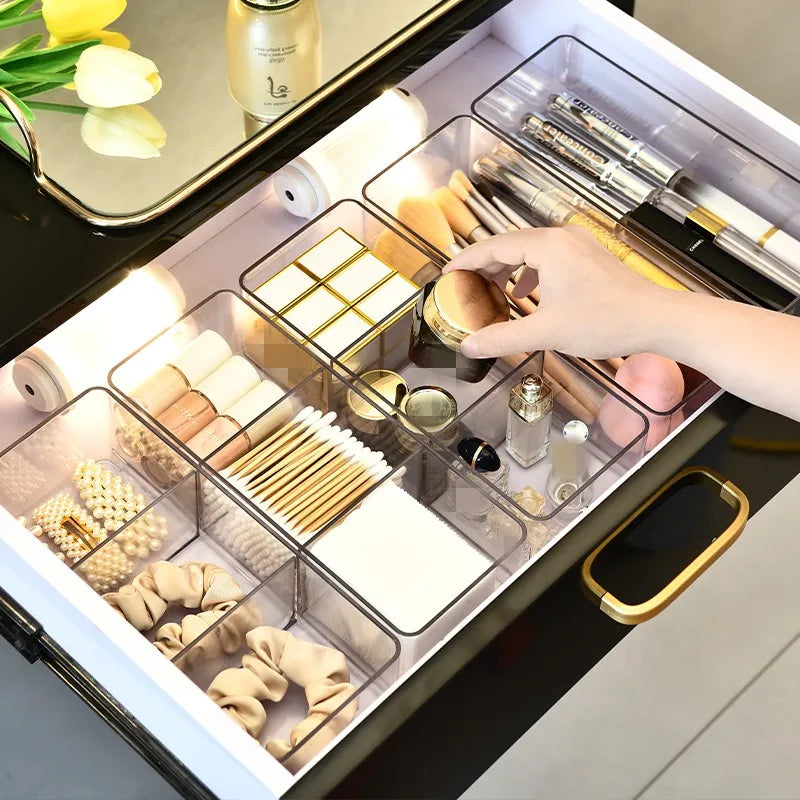 LUXE LINE Makeup Organizer for Drawer & Vanity – Countertop & Cabinet Storage Box