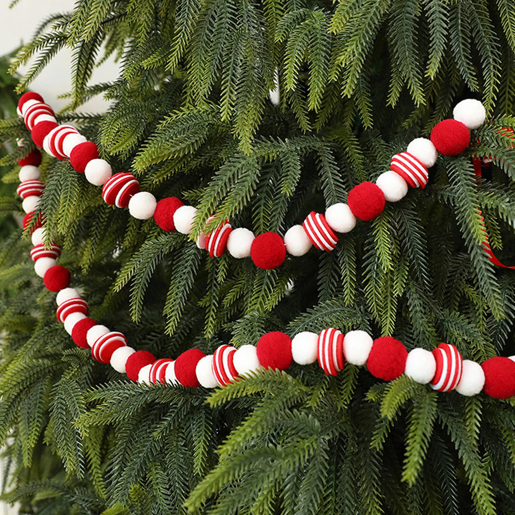 Christmas Felt Ball Garland