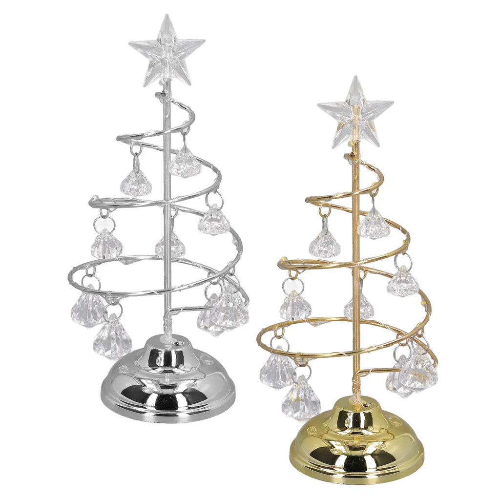 Crystal LED Christmas Tree Night Light