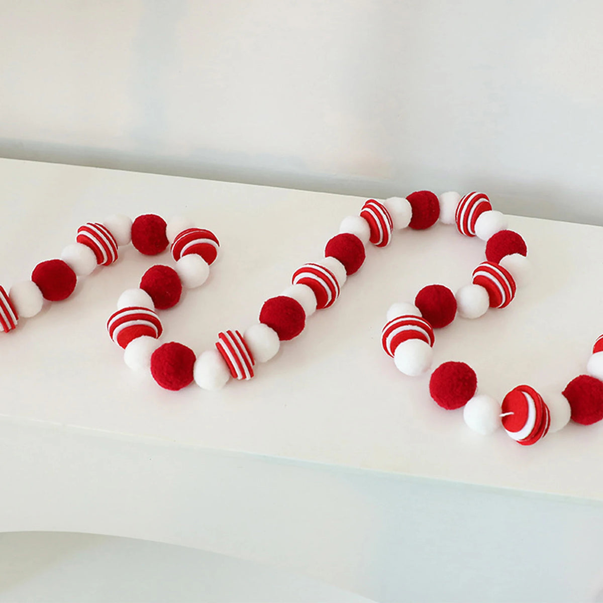Christmas Felt Ball Garland