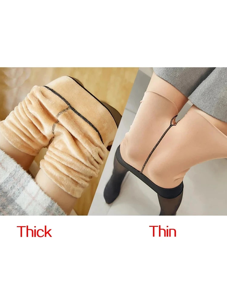 Thermal Fleece Pantyhose Tights