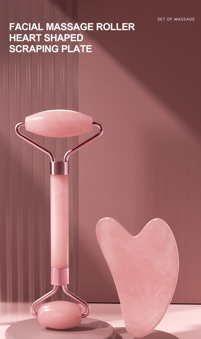 LUXE LINE Facial Roller & Gua Sha Massage Tool