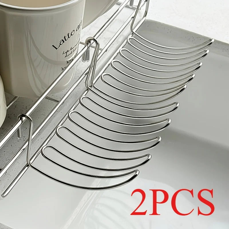 LUXE LINE Stainless Steel Sink Drain Basket – Expandable Hanging Storage Rack