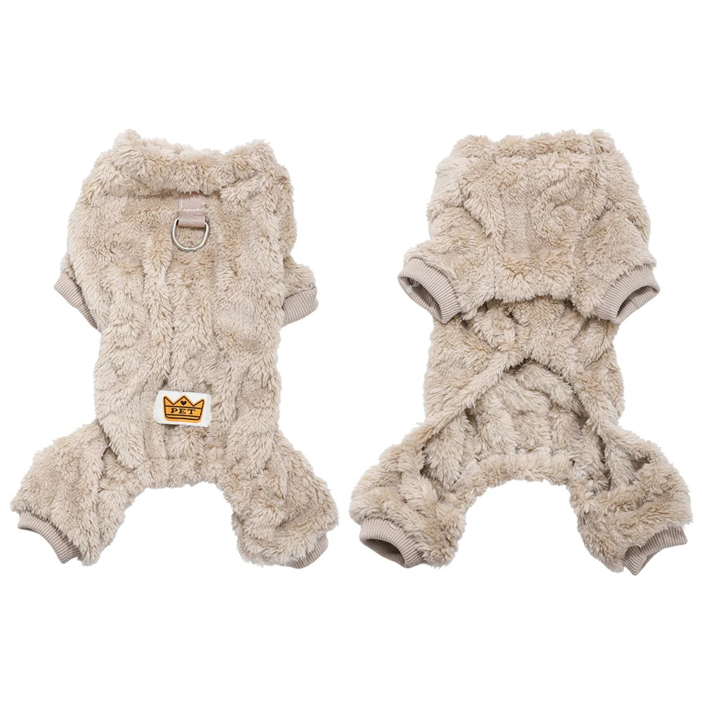 LUXE LINE Cozy Fleece Pet Jumpsuit – Dogs & Cats, XS–XL